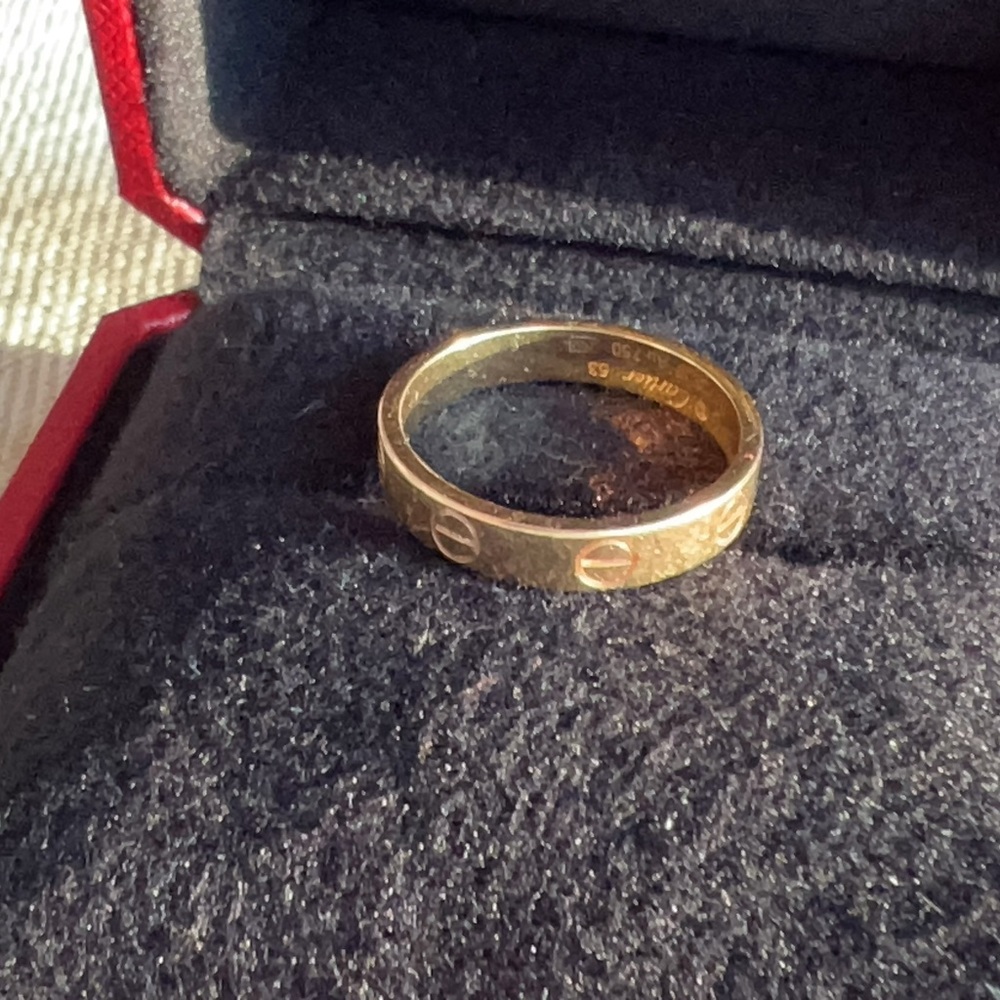 Cartier Love 18K Rose Gold Wedding Band Ring Size53